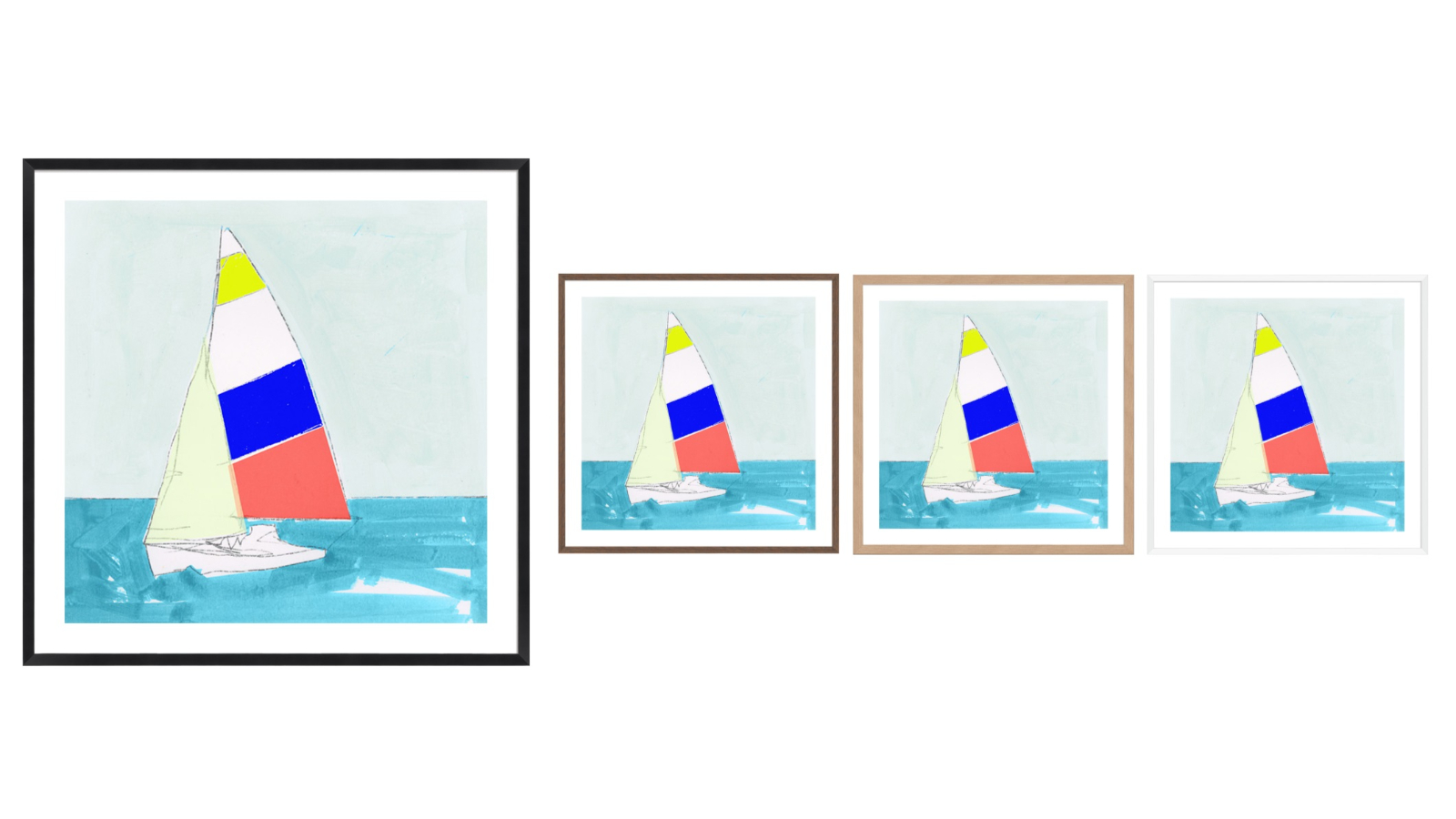 La Grolla Fast Sail Frame Wall Art