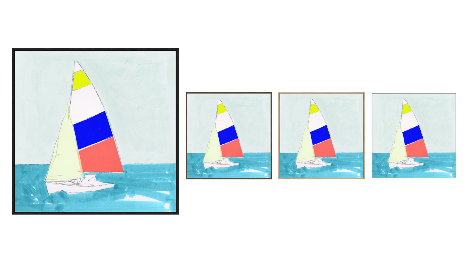 La Grolla Fast Sail Gallery Wall Art