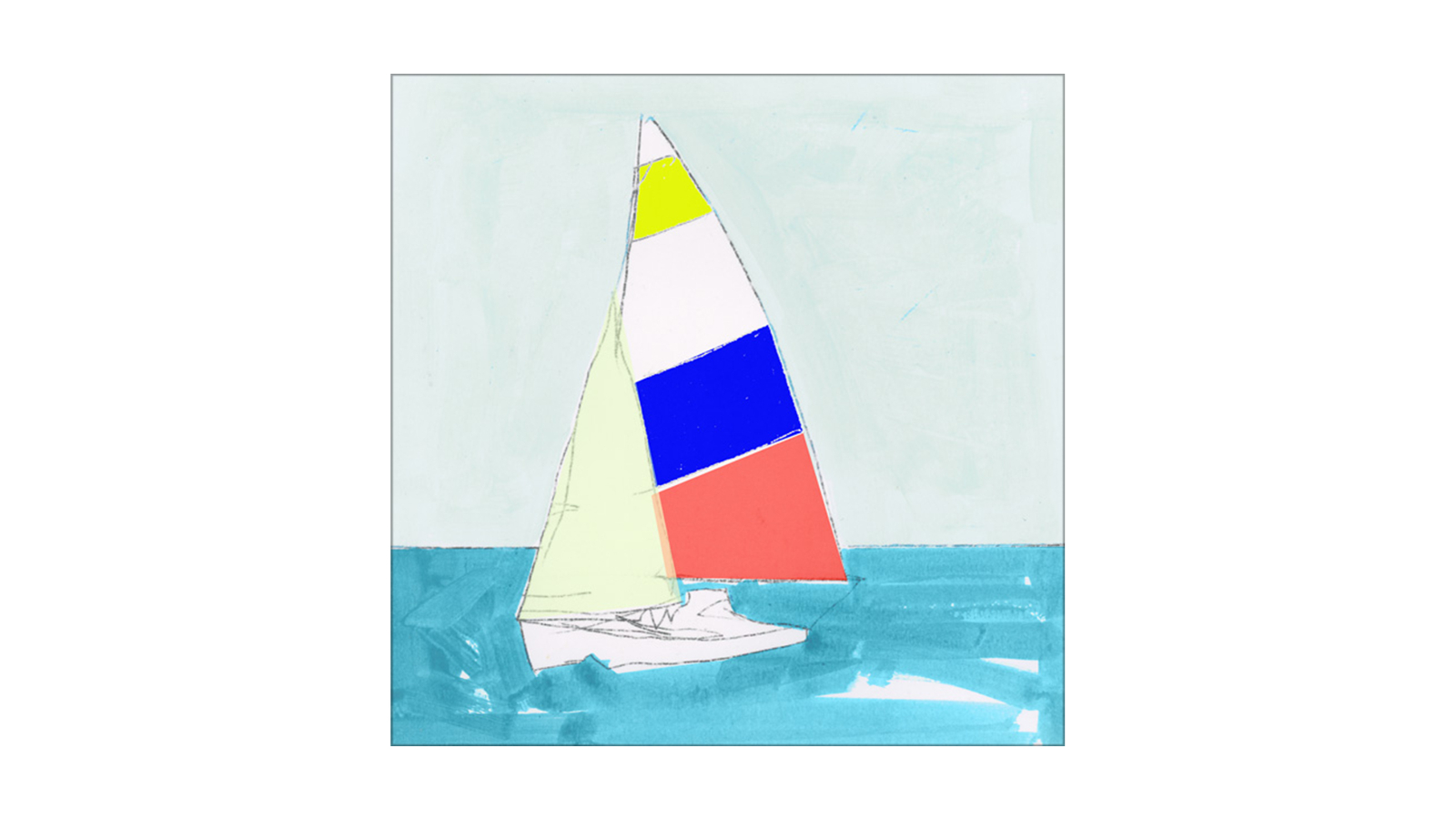 La Grolla Fast Sail Unframed Canvas Wall Art