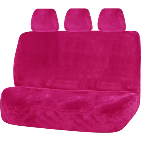 My Car Universal Size 06/08H Finesse Faux Fur Seat Cover - Pink