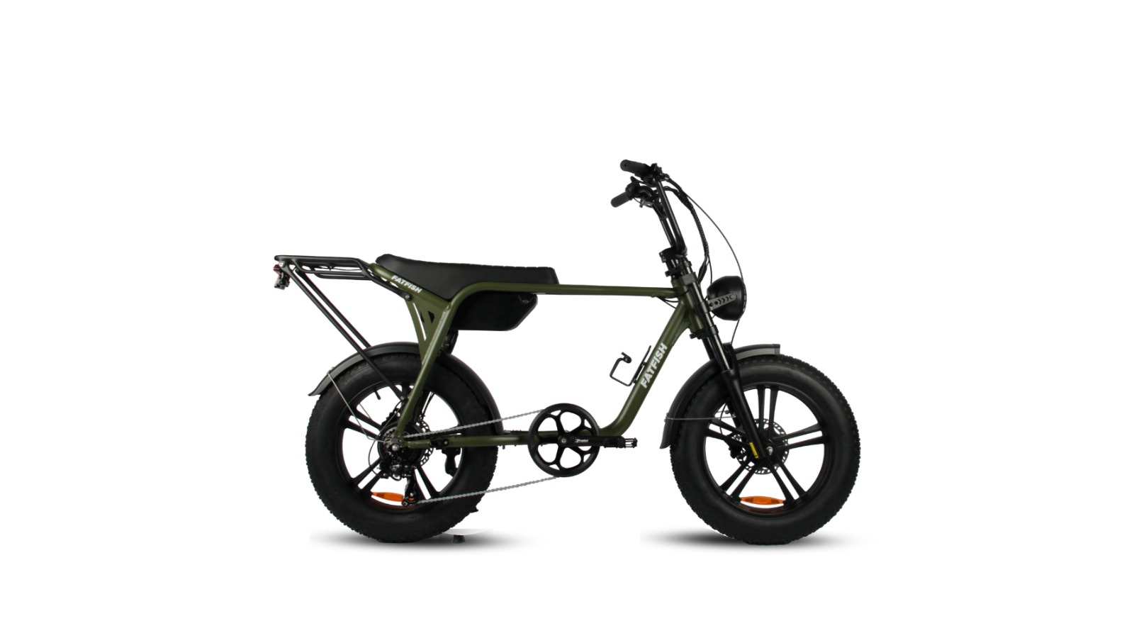 Fatfish Biggie Certified Fat Tyre E-Bike - Army Green