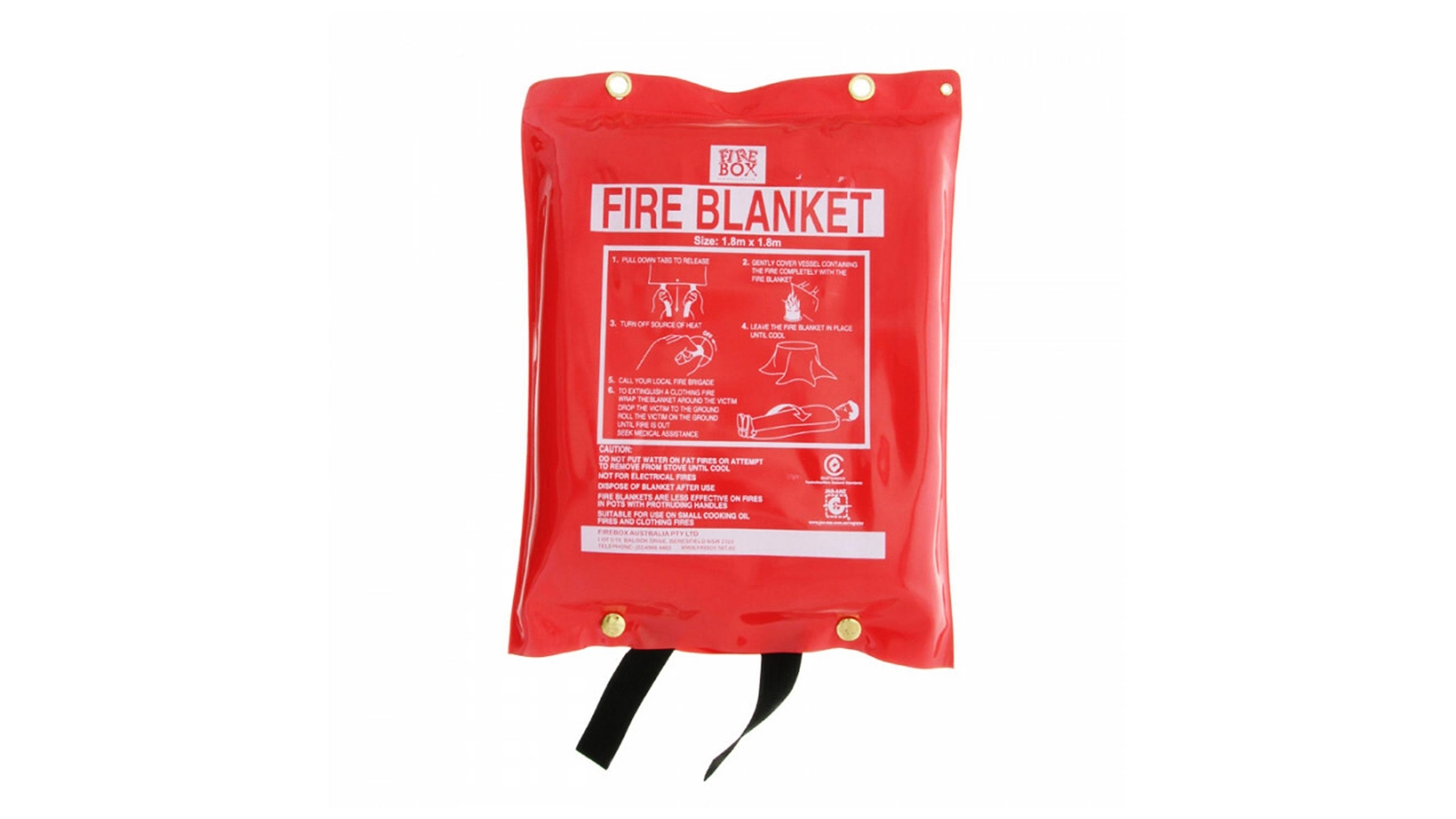 Fire Placket FIREBOX Flame Retardant 1.8 x 1.8metre Fire Blanket | Harvey Norman