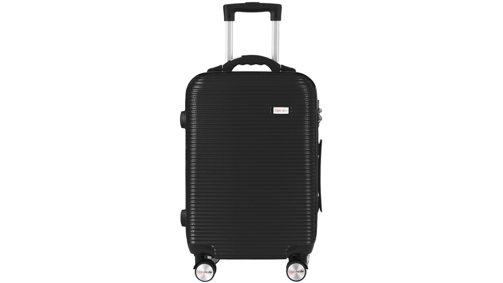 Flightmode 20-inch Lightweight Suitcase with Digital Scale and USB Charging - Black
