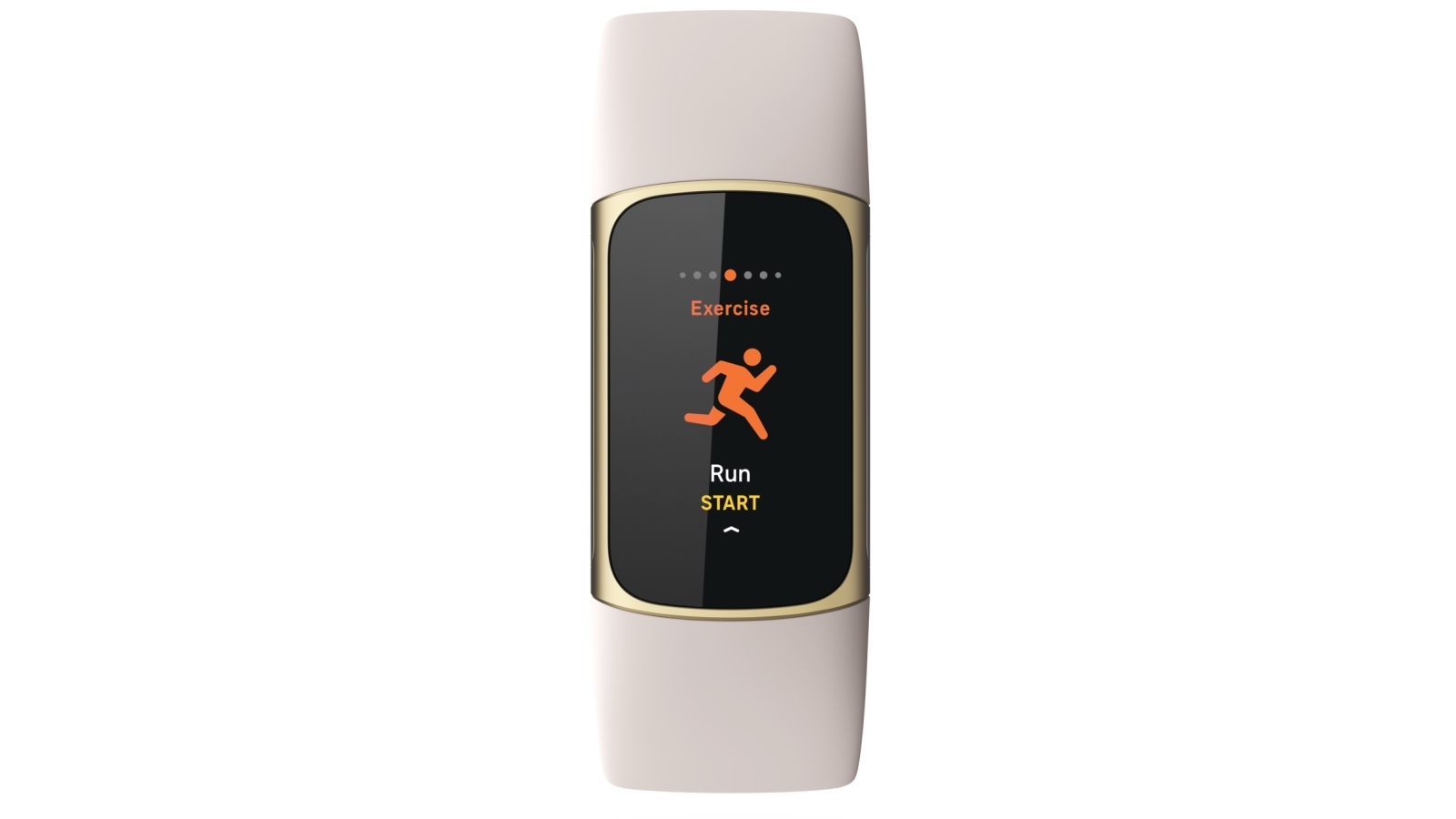 Fitbit Charge 5 Fitness Tracker - Lunar White/Soft Gold