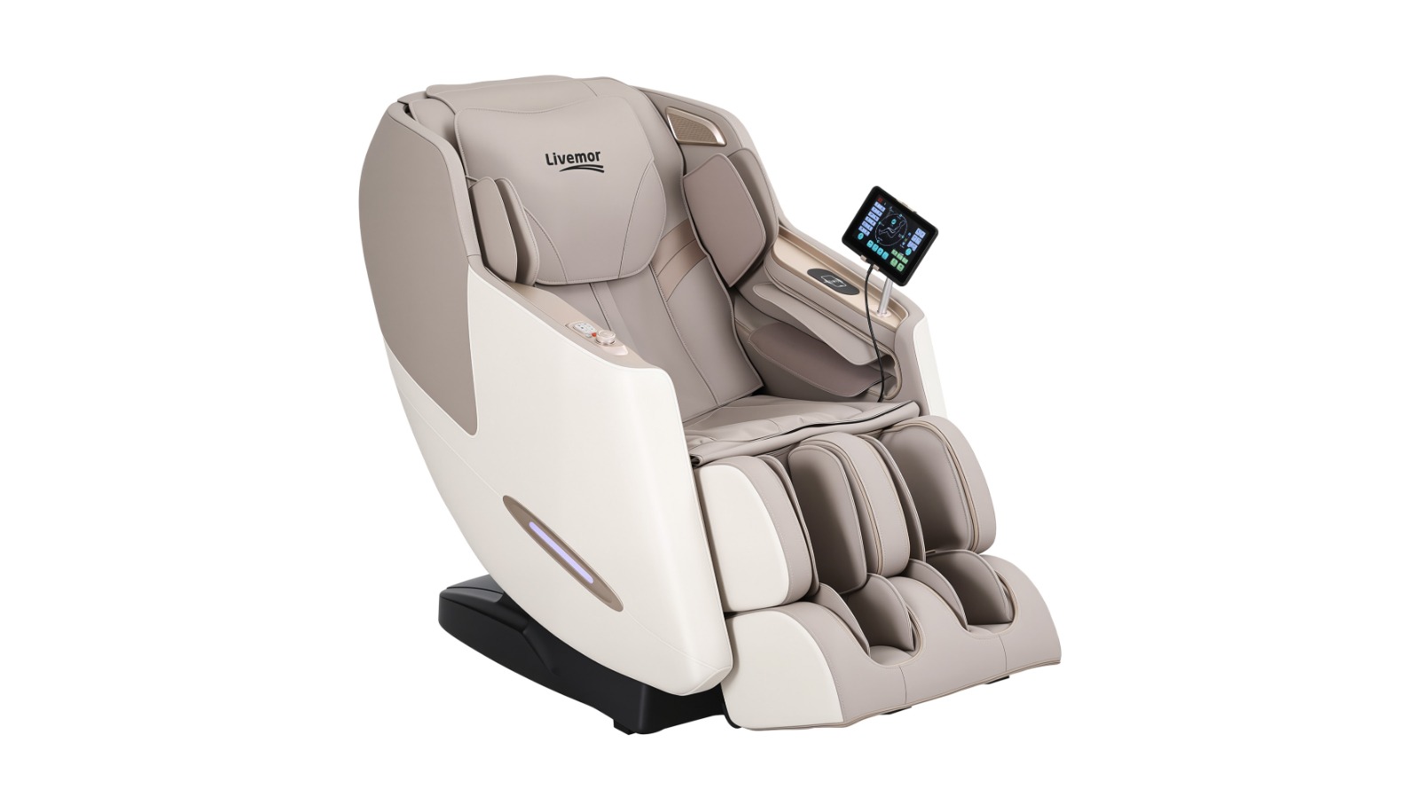 Livemor Elite 4D SL-Track Zero Gravity Massage Chair with Heat and Bluetooth