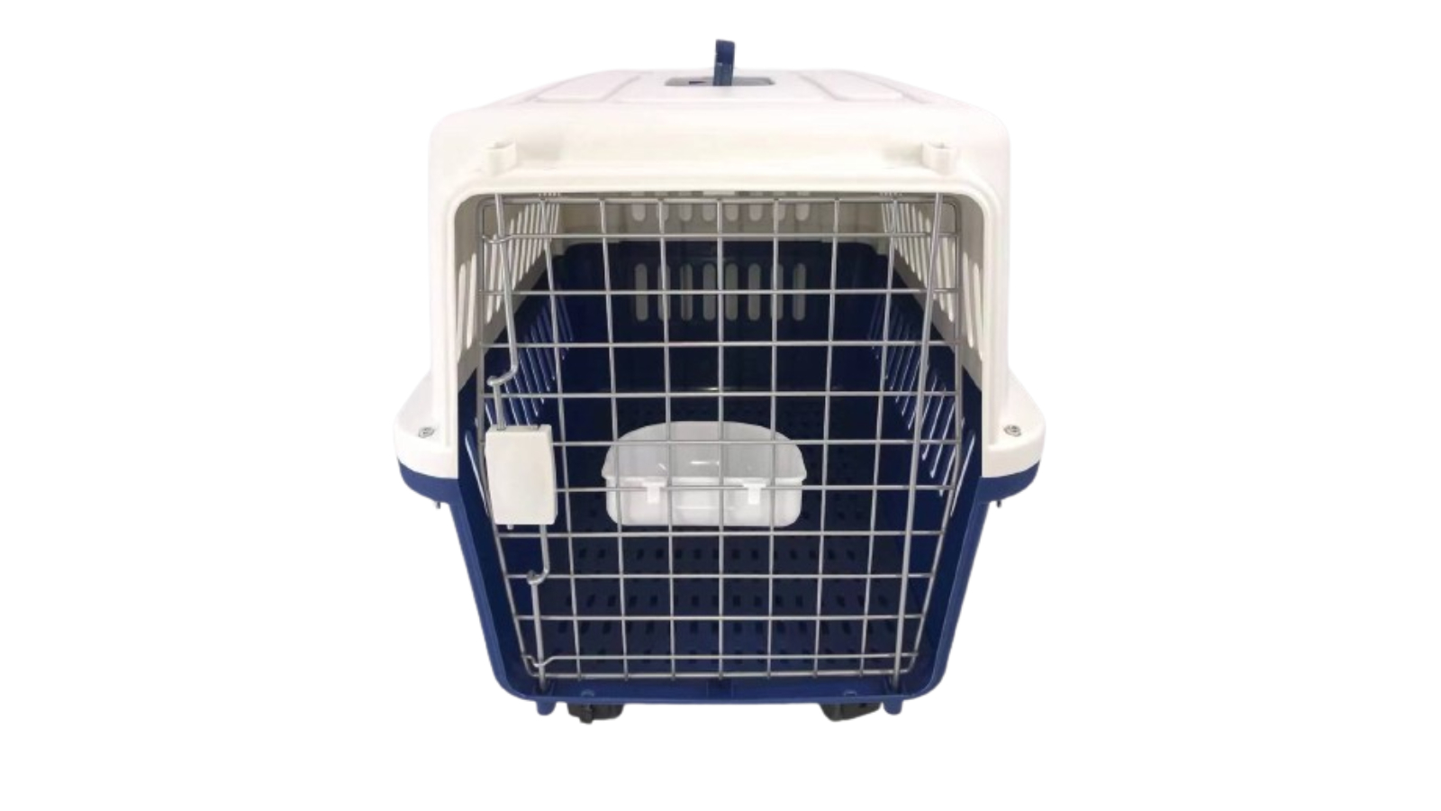 YES4PETS Navy Pet Cage with Tray Bowl and Removable Wheel - XXX-Large