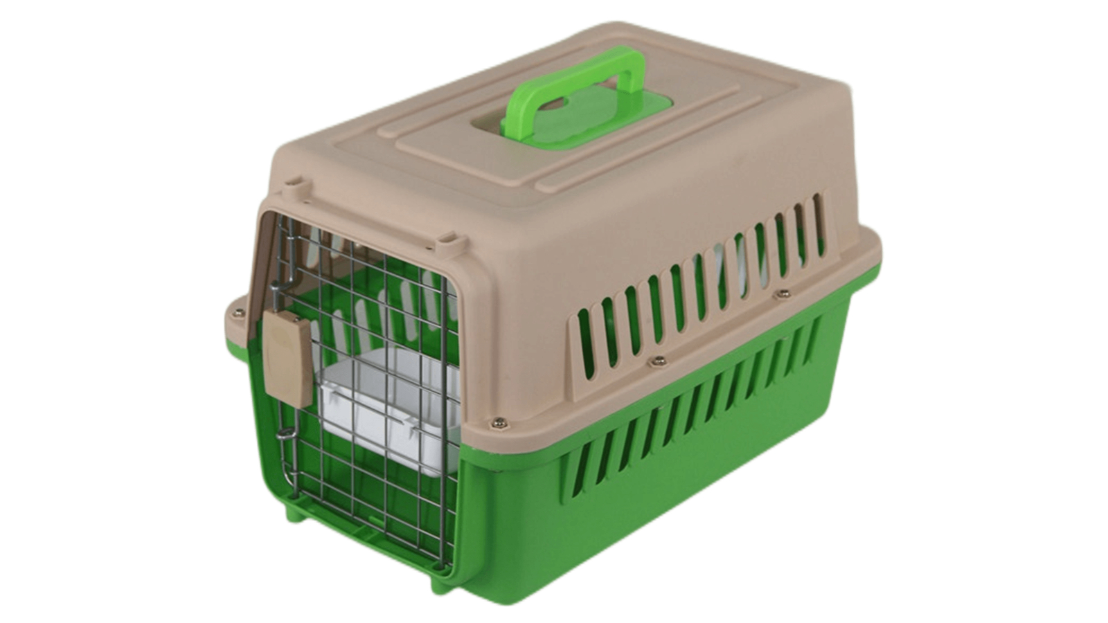 YES4PETS Medium Pet Cage with Bowl and Tray - Green