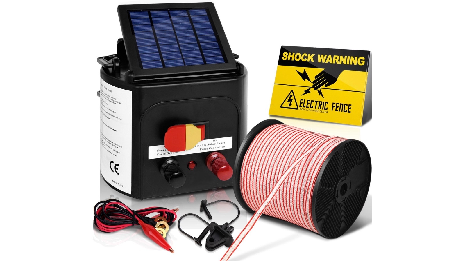 Giantz 0.1J 3km Solar Electric Fence Energiser