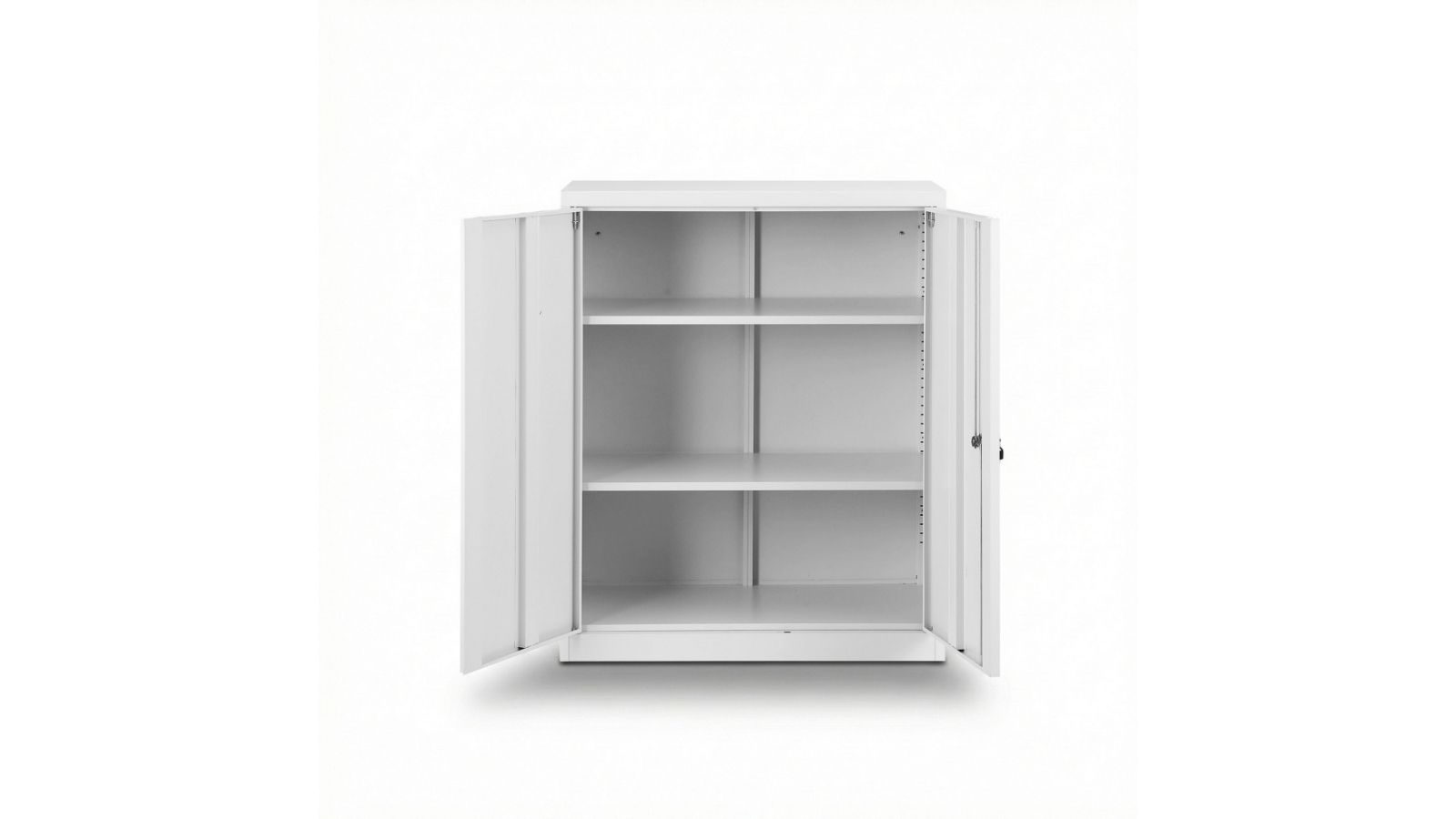 Artiss Steel Locker Cabinet Filing Storage with 3-Point Lock - White