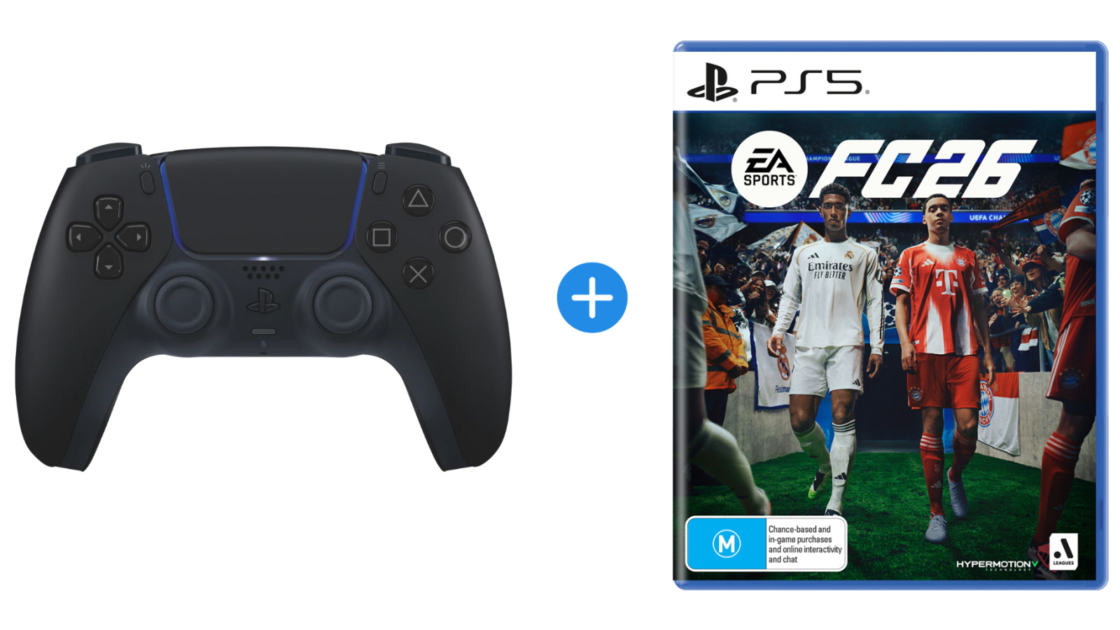 EA Sports FC 26 + PS5 DualSense Wireless Controller (Midnight Black) Bundle