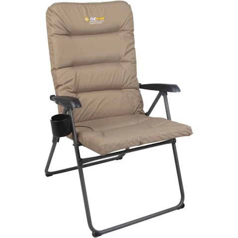 OzTrail 5 Position Coolum Arm Chair - Khaki