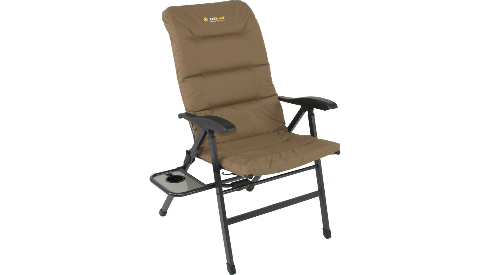 OzTrail 8 Position Emperor Recliner Chair - Beige