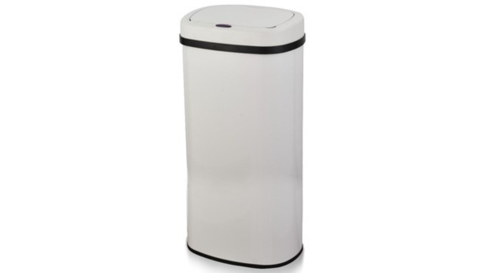 Miraklass 70Litre Oval Sensor Bin White Harvey Norman