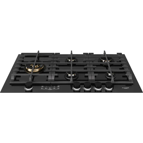 Fulgor Milano 900mm 5 Burner Gas Cooktop - Black Glass