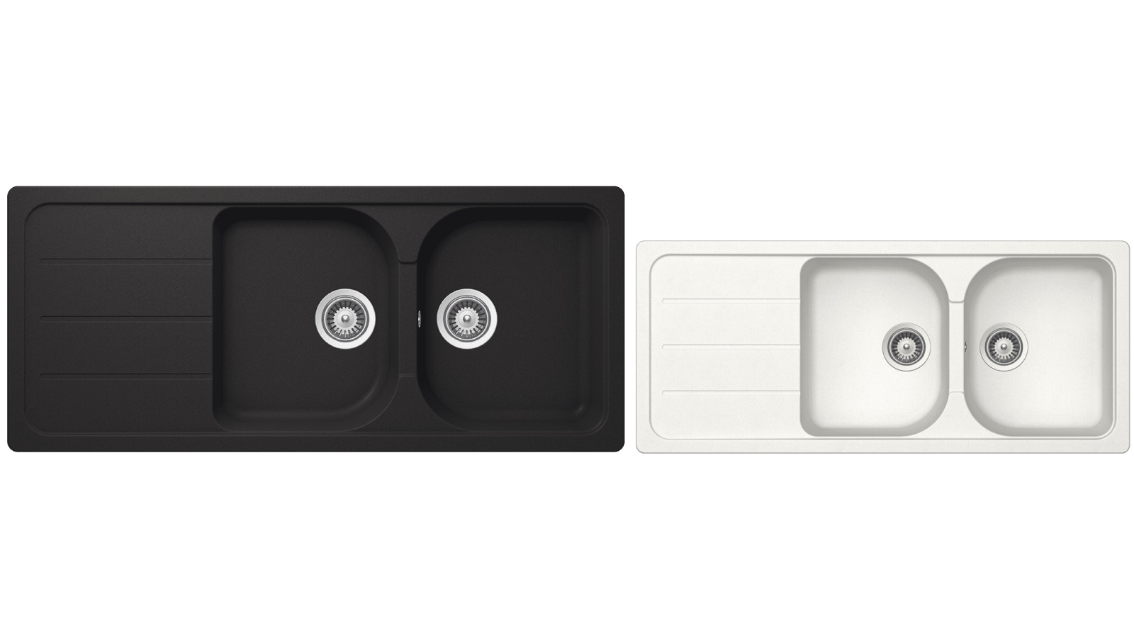 Schock FD200 Formhaus Double Bowl Inset Sink with Drainer Harvey Norman