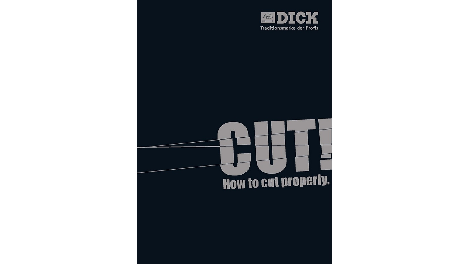 F.Dick Cut! How to Cut Properly Book