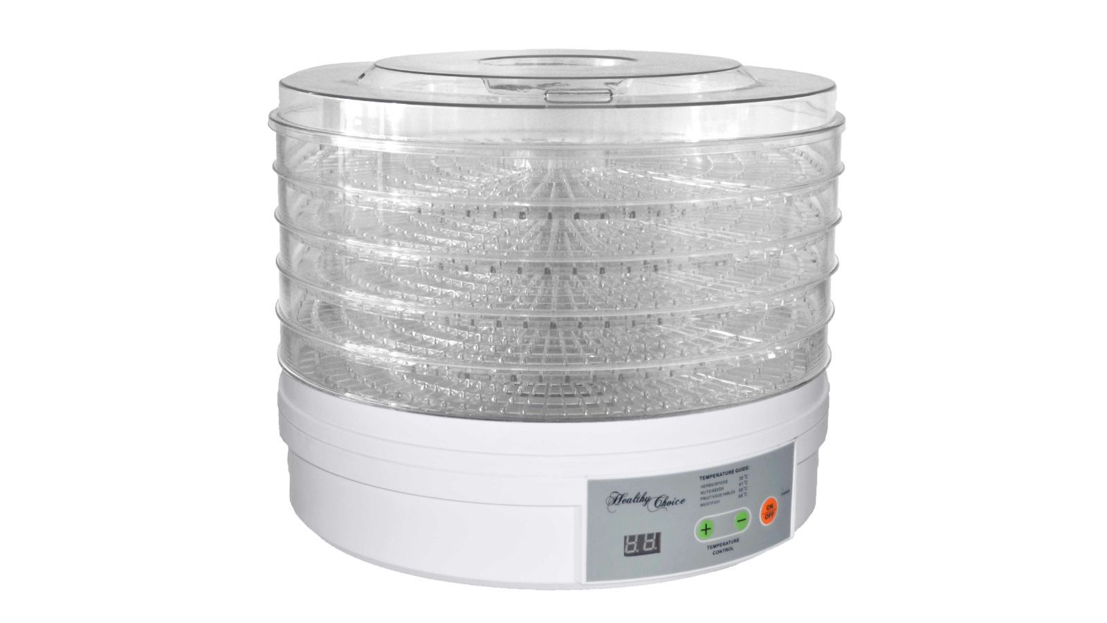 Healthy Choice European Design Food Dehydrator/Preserver with 2 Power Level