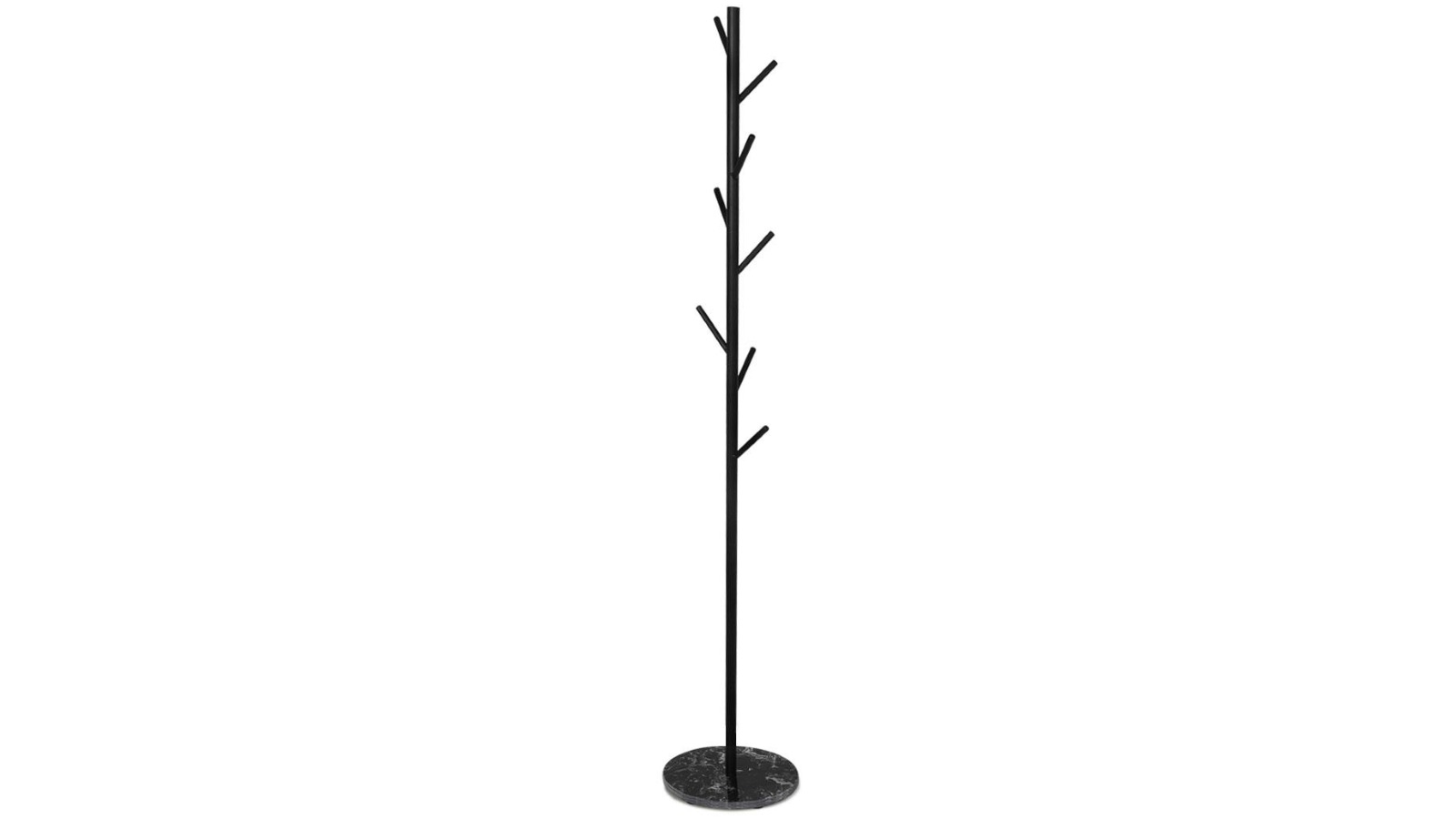 Portable Clothes Stand Metal Rail - Black