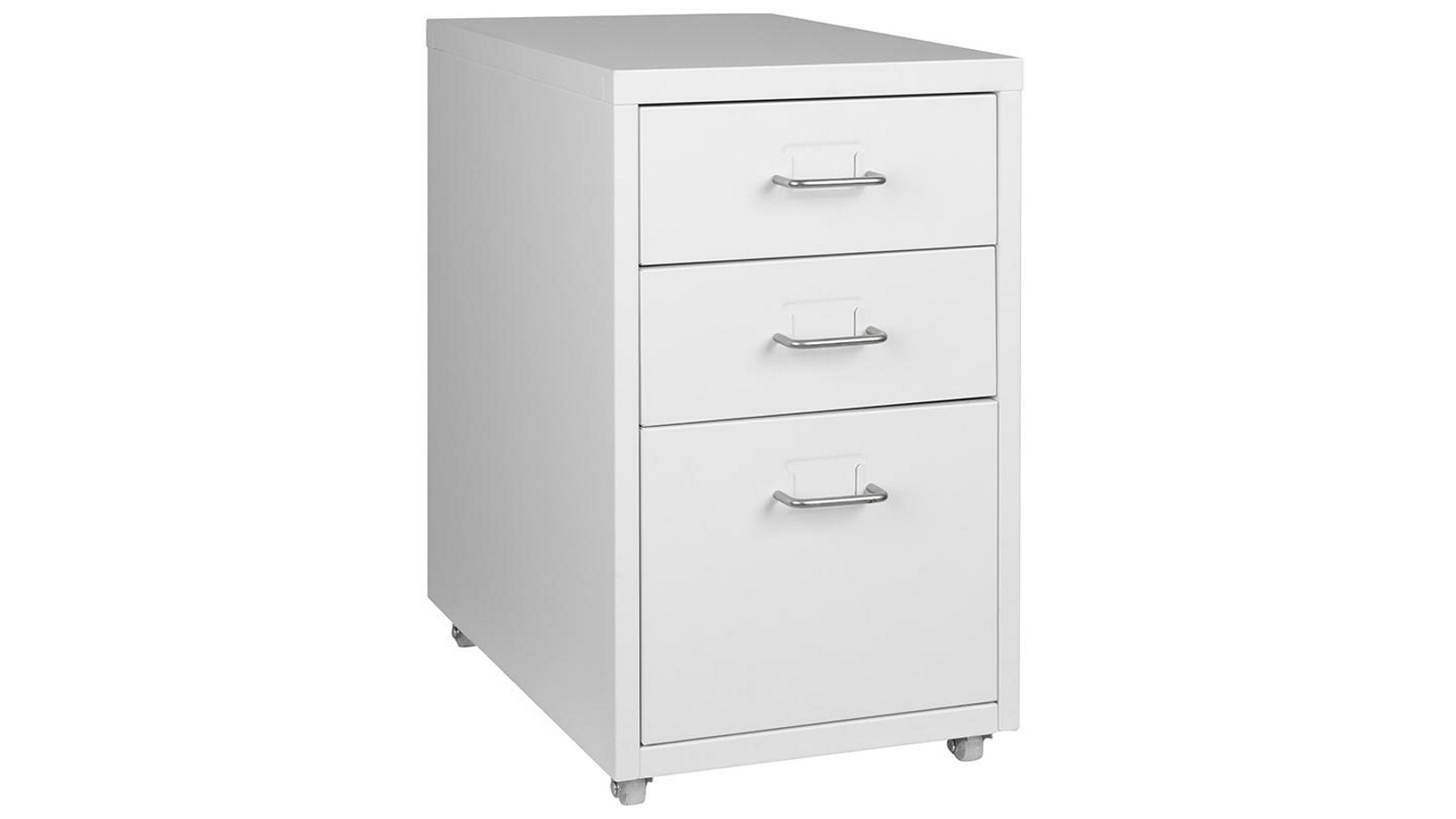 Levede 3-Drawer Steel Cabinet - White