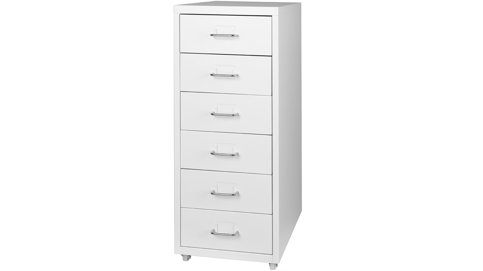 Levede Steel Cabinet 6 Drawer - White