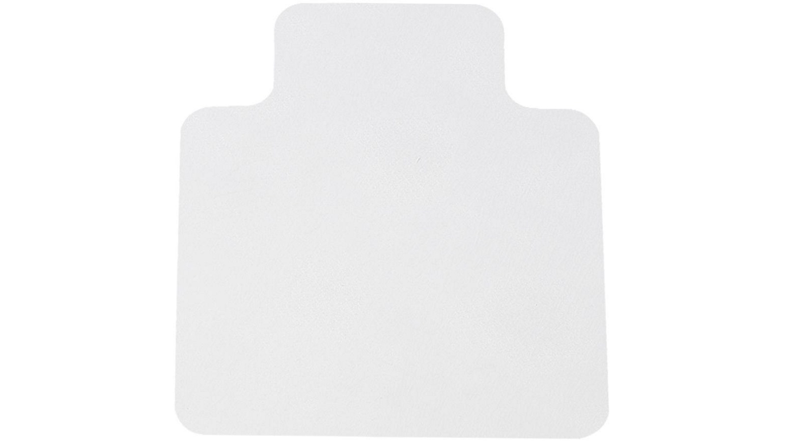 135x114cm Chair Mat Carpet Hard Floor with No Pin Protectors Home Office Work PVC Mats - White