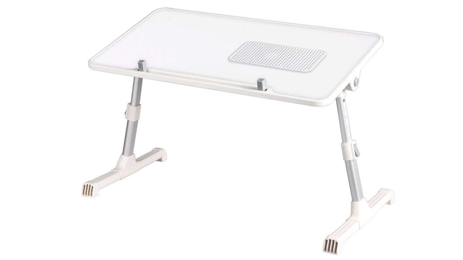 Levede Foldable White Tray Fan Laptop Stand Desk Harvey Norman
