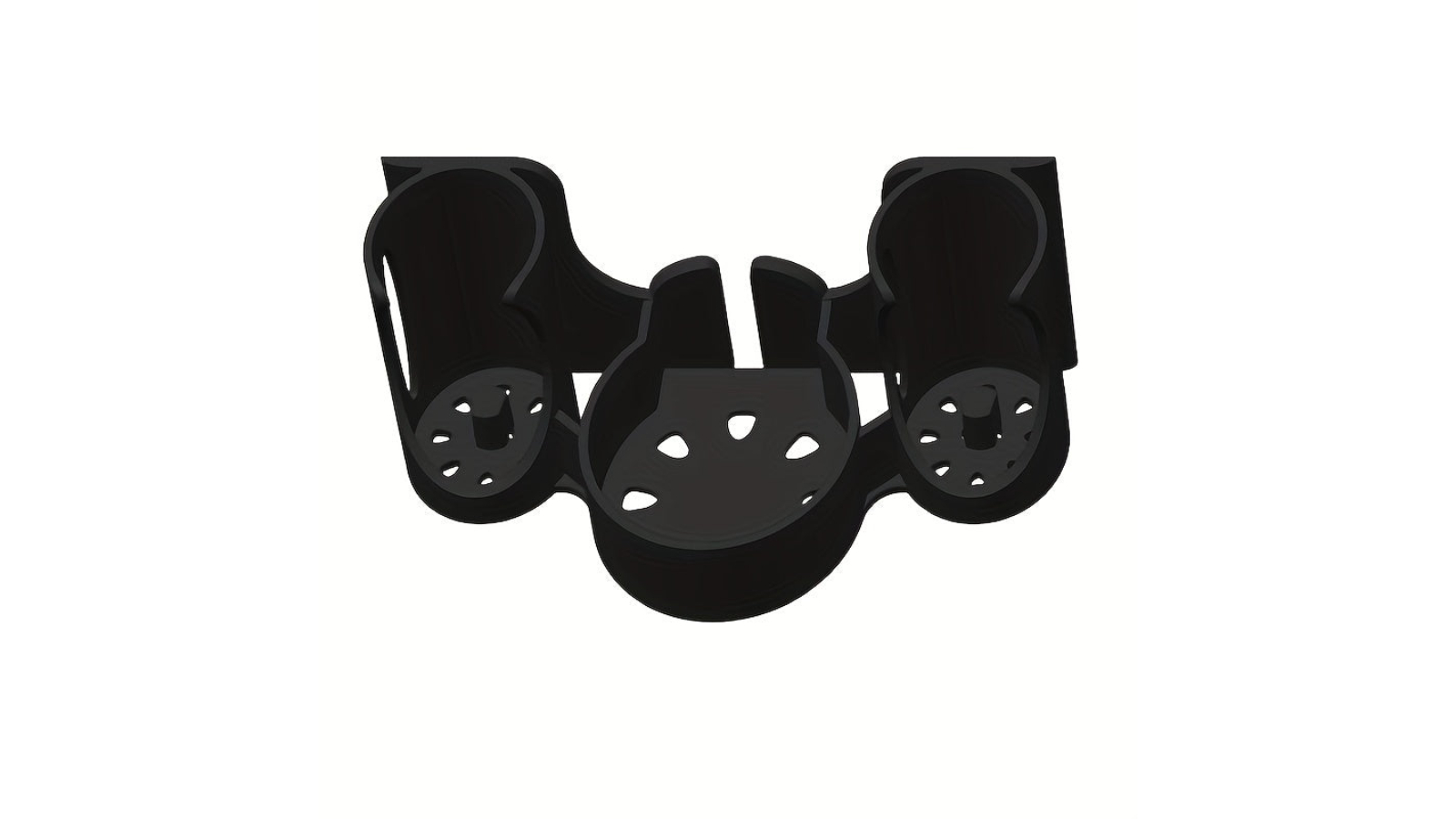 NNETM Wall Mounted Toothbrush Holder - Black