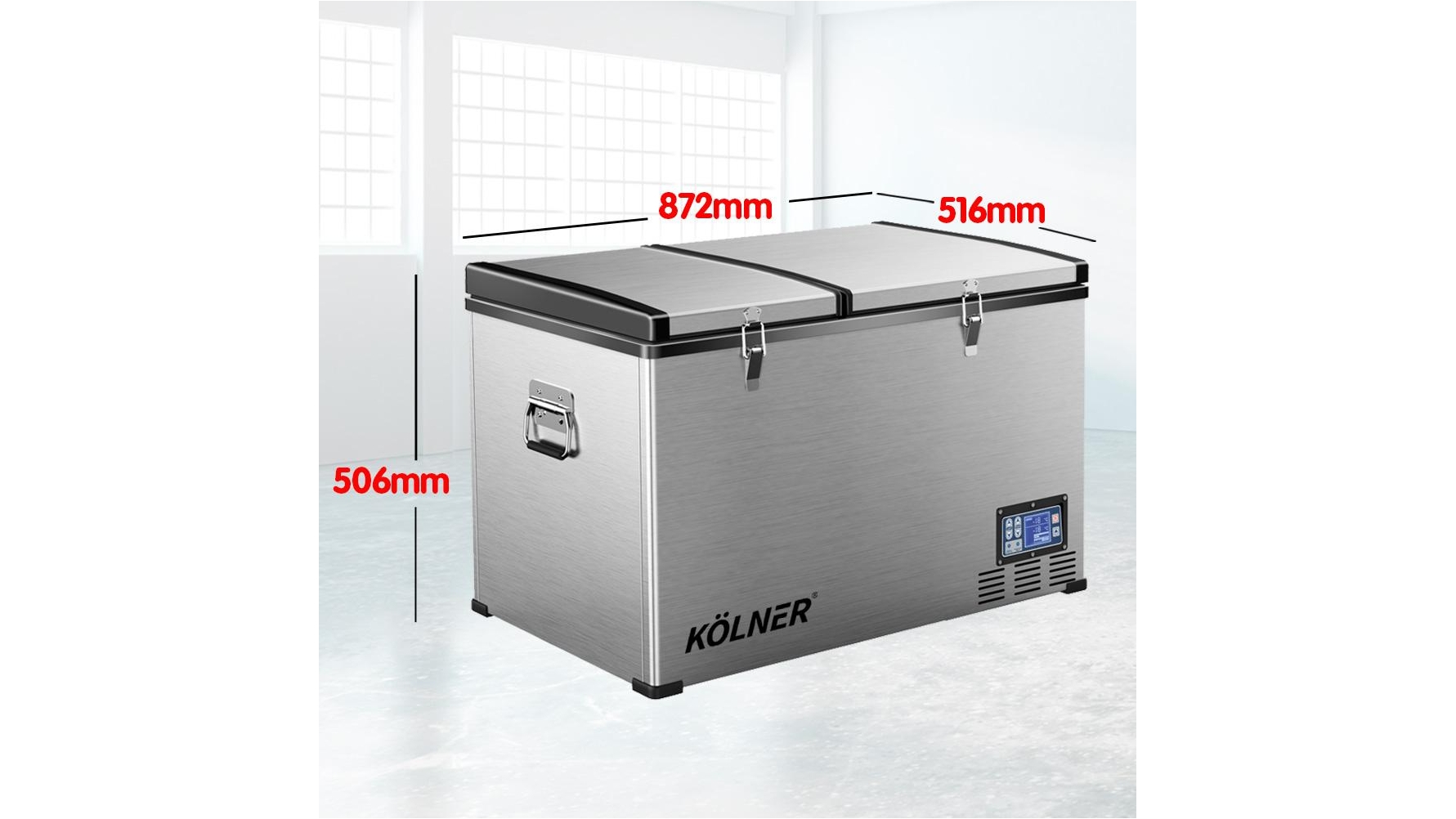 Kolner 80l portable fridge cooler freezer best sale camping with lg compressor