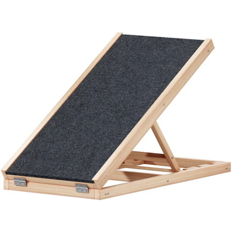 i.Pet Adjustable Height Wooden Car Foldable Dog Ramp for Sofa Bed - 70cm