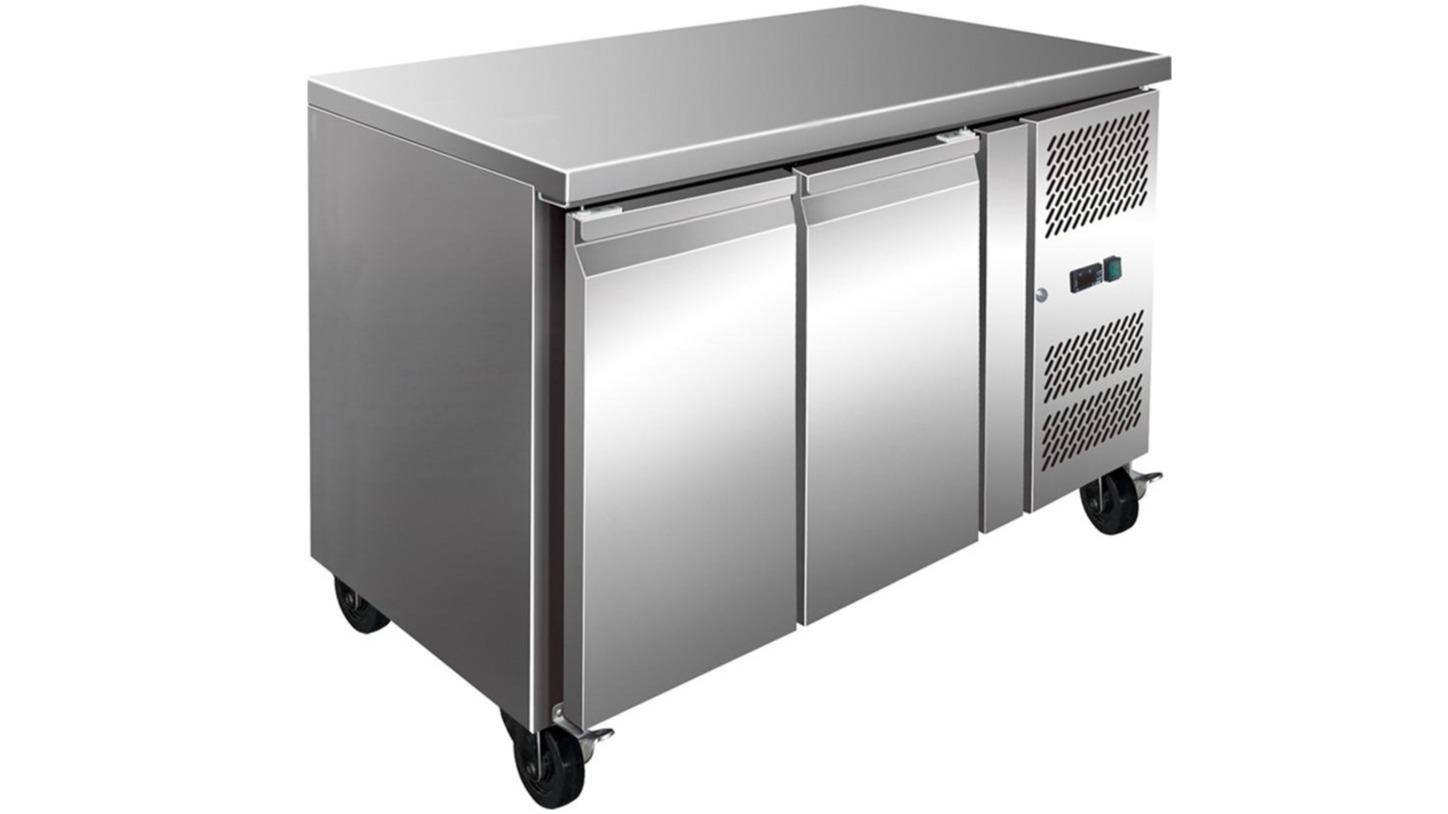F.E.D Commercial 2-Door Bench 260 Litre Fridge 