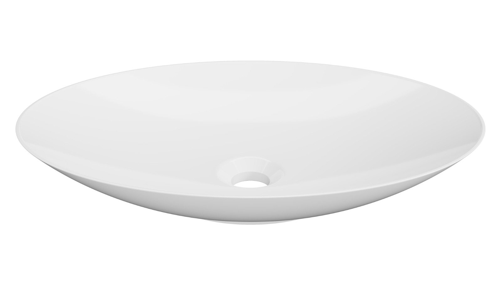 Timberline Feather 510mm Above Counter Basin - Gloss White