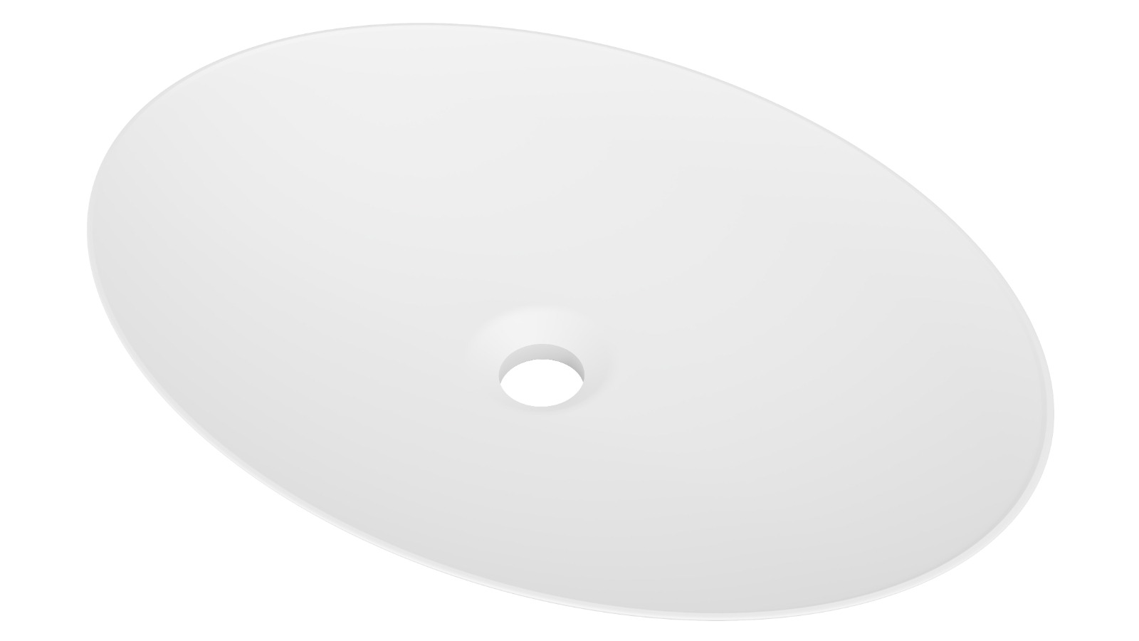 Timberline Feather 510mm Above Counter Basin - Matte White