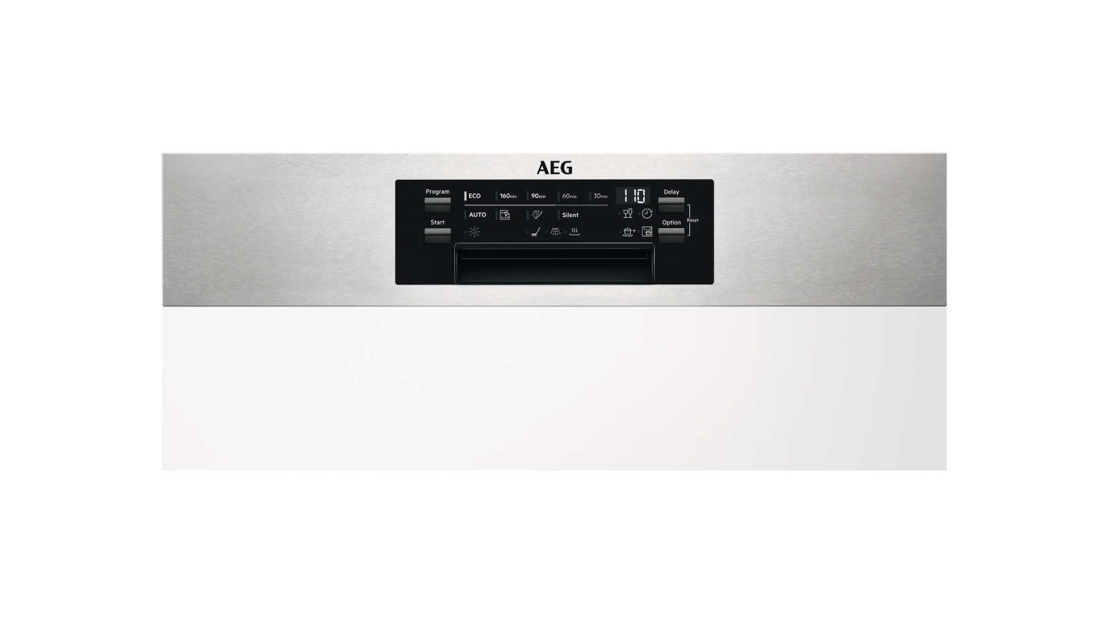 AEG 80cm SemiIntegrated Dishwasher with MaxiFlex Cutlery Drawer