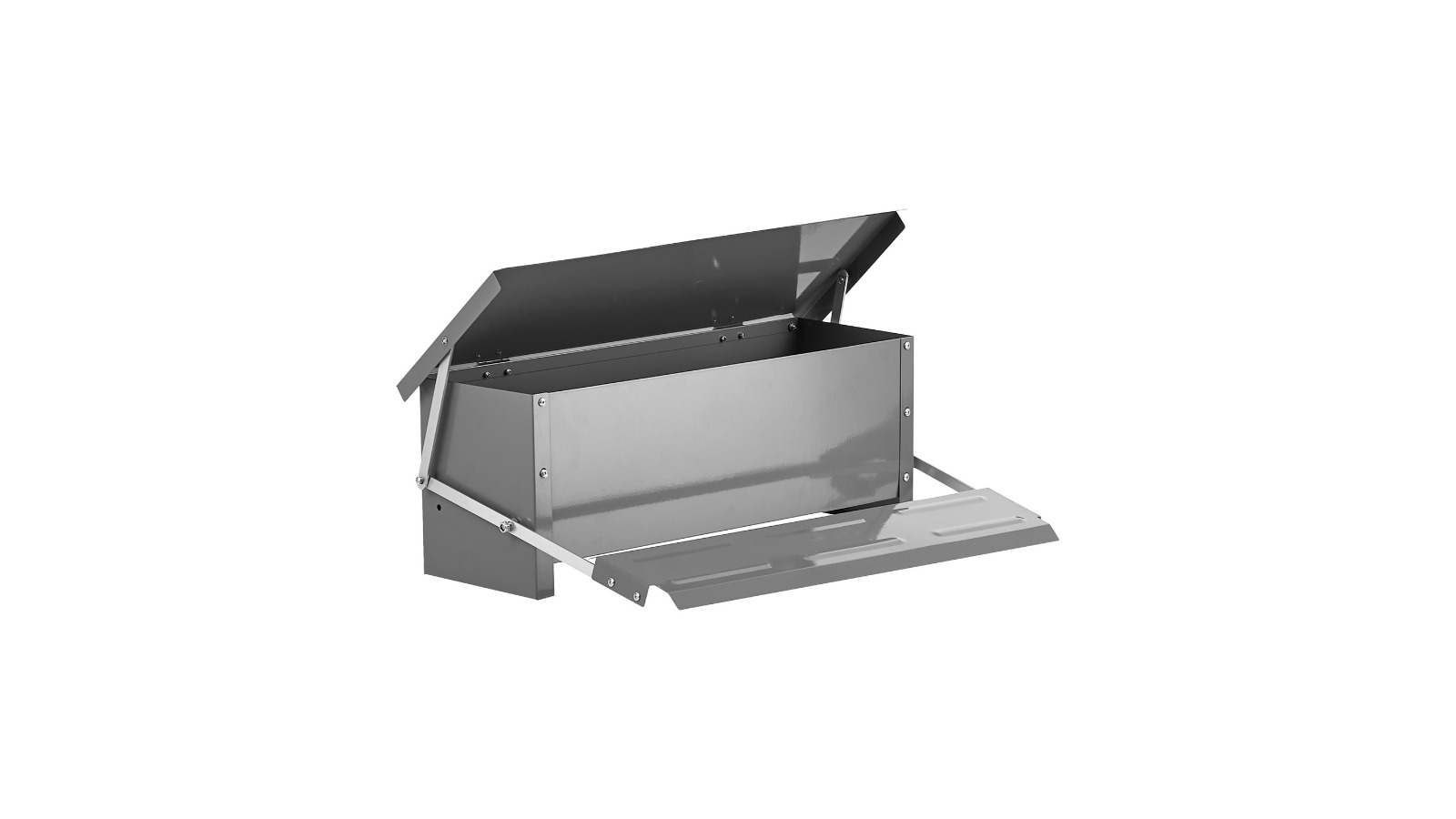 Alopet Galvanized Treadle Self Opening Automatic Chicken Food Feeder - 10kg