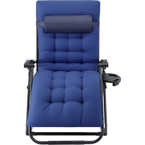 Gardeon Zero Gravity Folding Sun Lounge - Blue