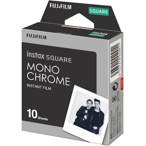 instax Square Monochrome 10-Sheet Instant Film