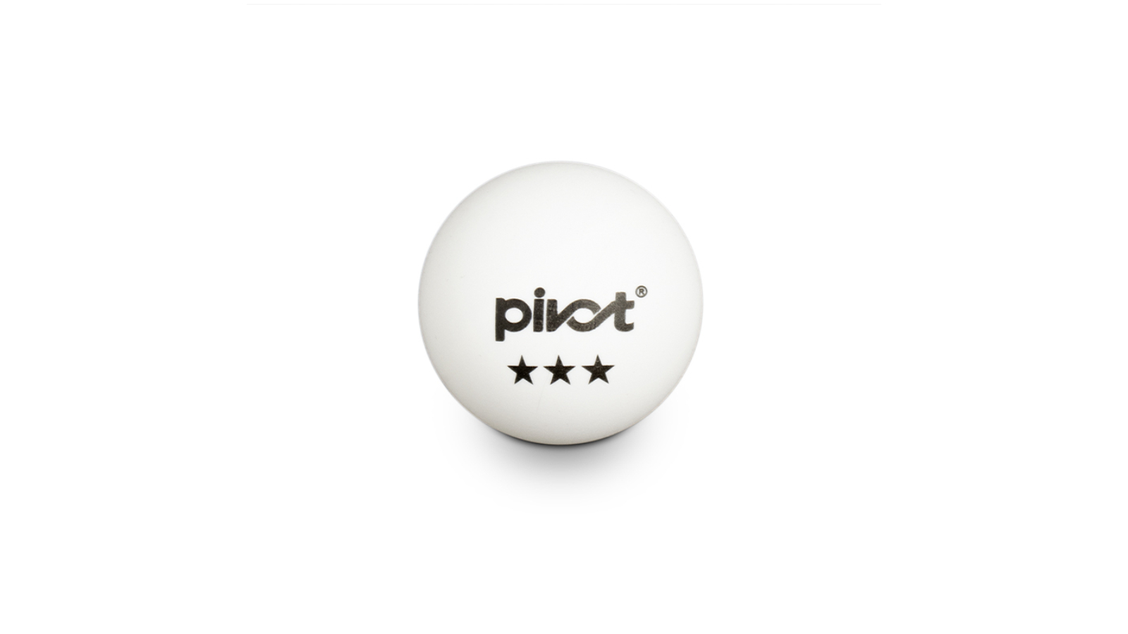 Pivot 12 Piece 3-Star 4cm Table Tennis Training Ball - White