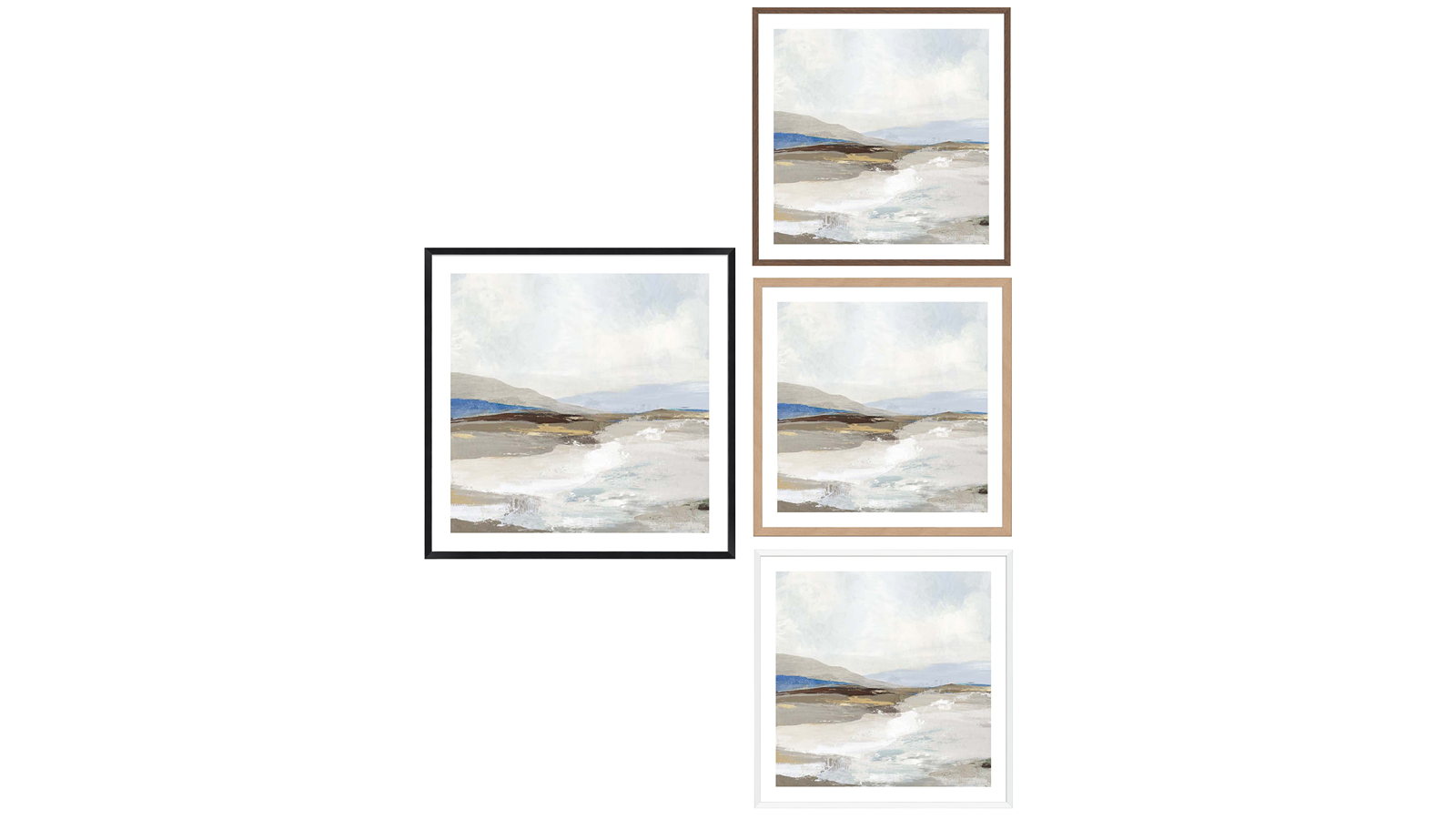 La Grolla Soft Sea I Frame Wall Art