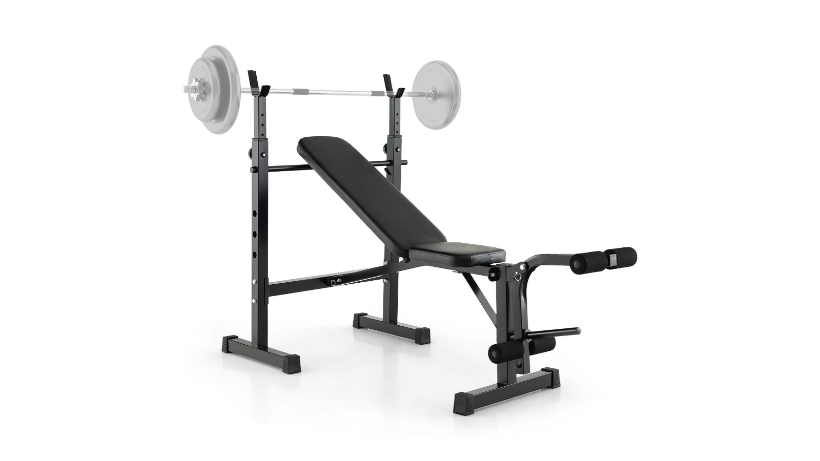 Costway Adjustable Weight Bench Home Gym Equipment - Black
