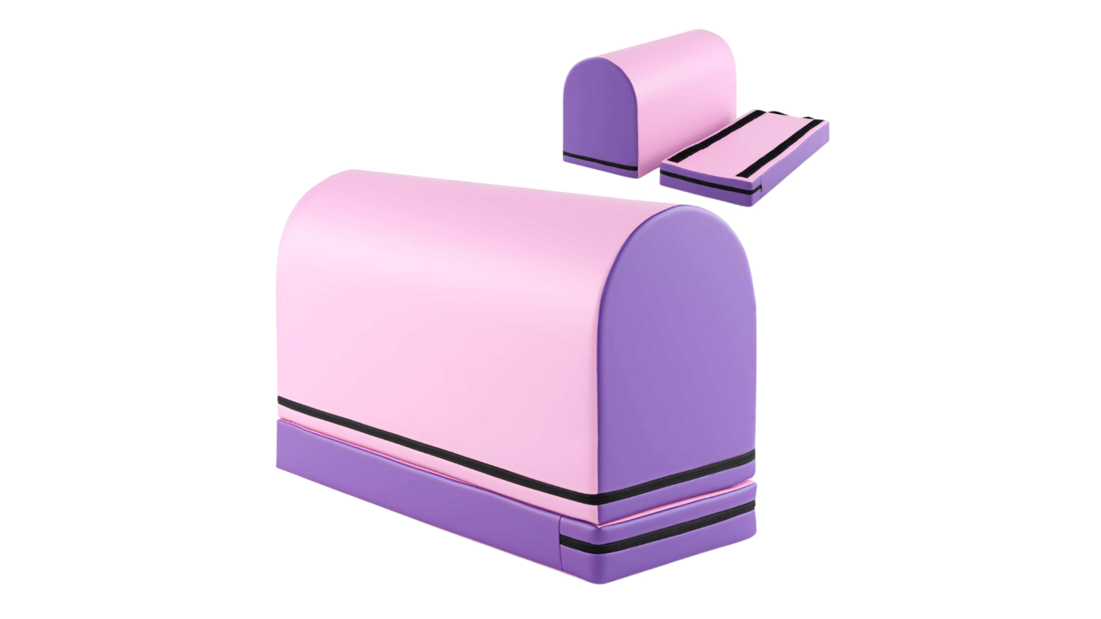 Costway Purple/Pink PU Leather Gymnastic Vaulting Mat