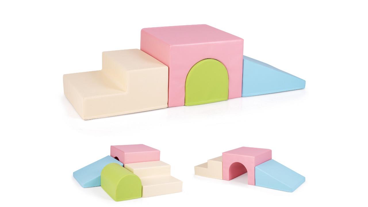 Costway 4 Piece Soft Foam Block Playset