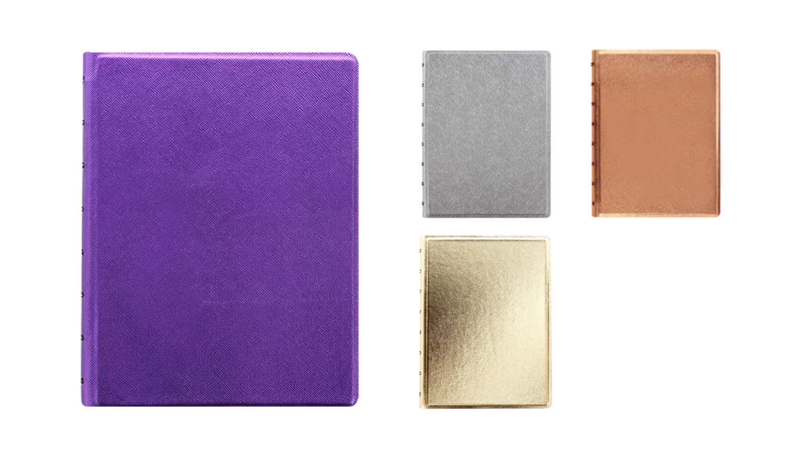 Filofax A5 Saffiano Metallic Notebook