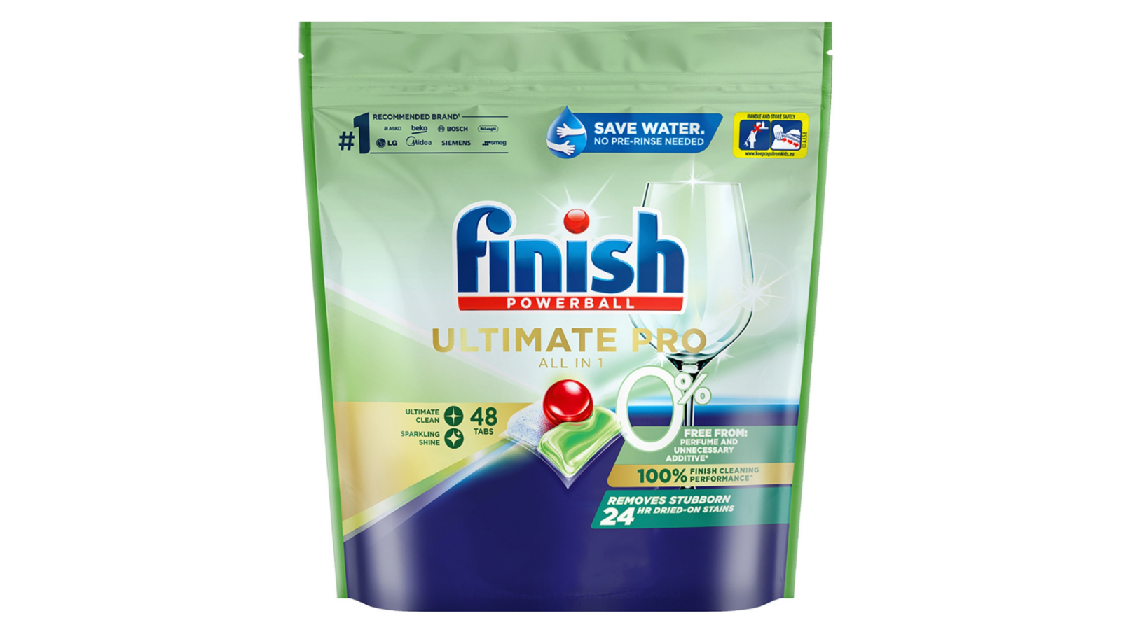 Finish Ultimate Pro 0 Percent 48 Dishwashing Tablet