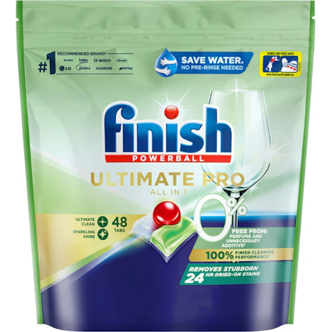 Finish Ultimate Pro 0 Percent 48 Dishwashing Tablet