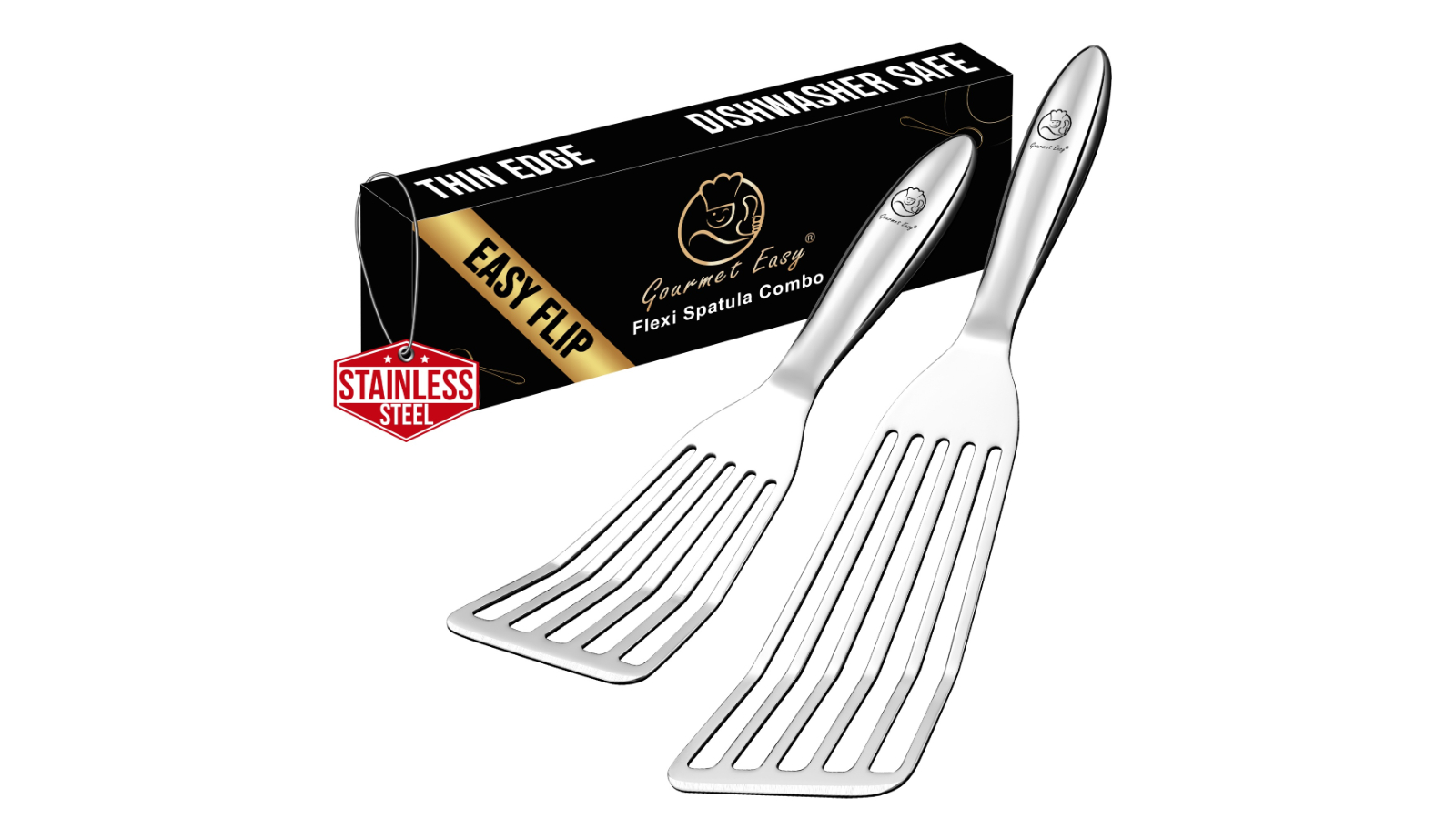 Gourmet Easy Stainless Steel Fish Spatula Set