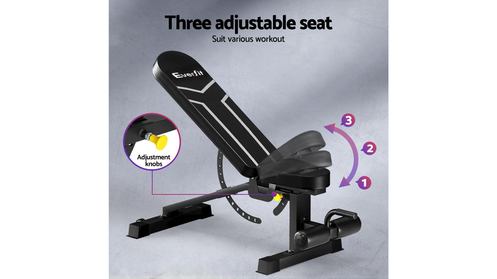 Adjustable Bench Everfit Multi Station Weight Bench Press Everfit