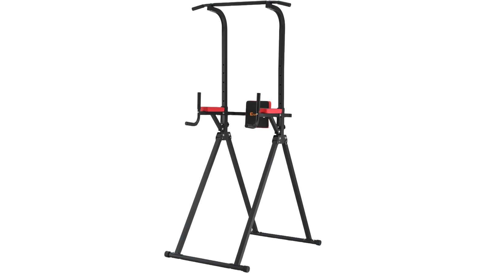 Everfit Black Adjustable Chin Up Tower Pull Up and Dip Station