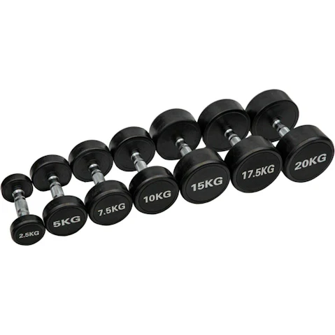 Fitness Hero 5 Pairs Round Dumbbell Set - 10-20kg