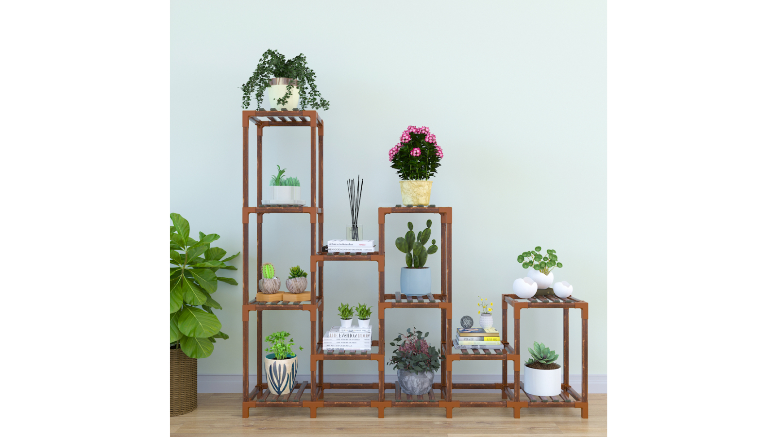 Serrano Garden Plant Stand 12 Shelves Harvey Norman