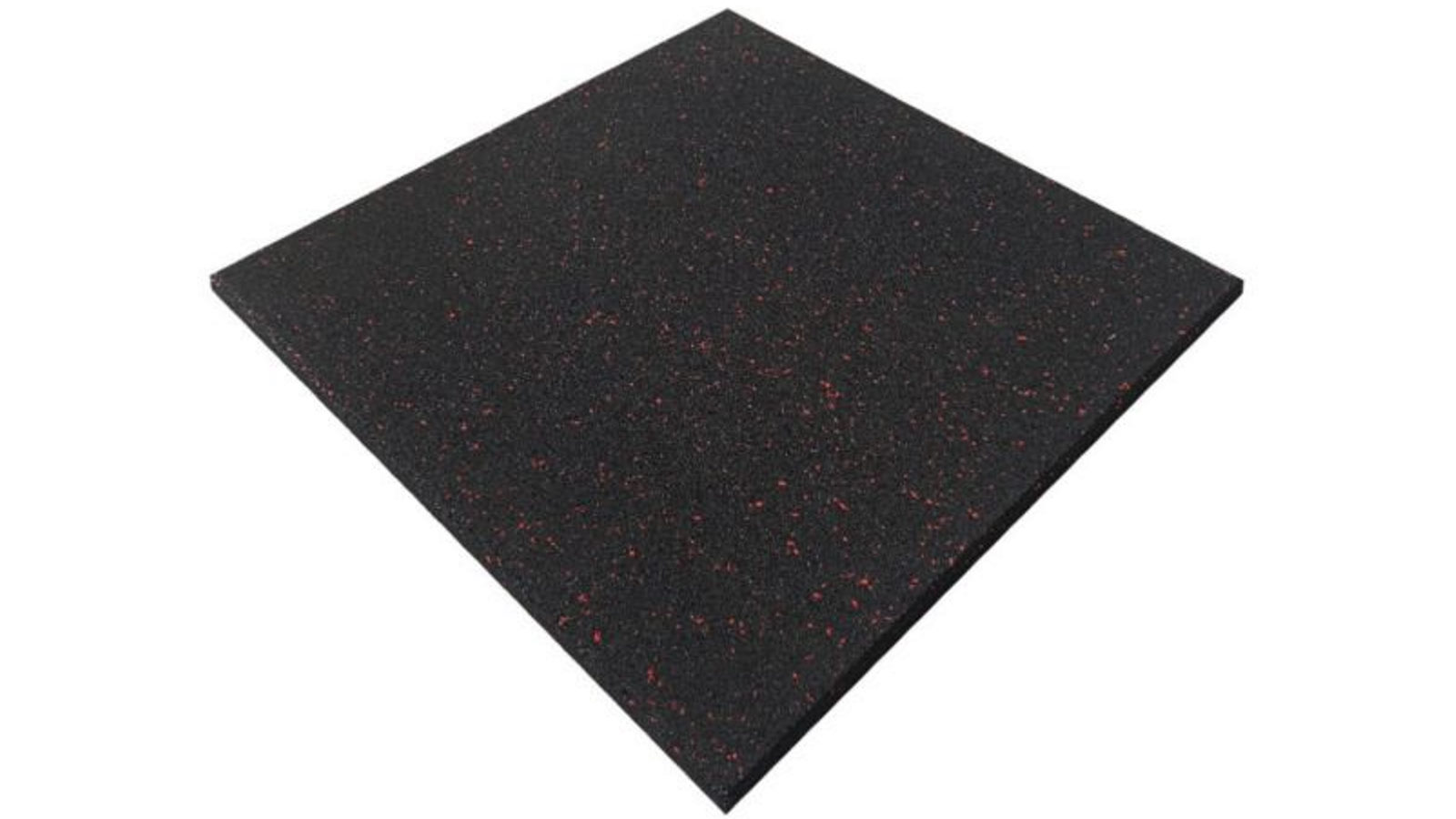 Fitness Hero 10 x Commercial Red Fleck Rubber Gym Flooring - 100 x 100 x 1.5cm